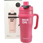 Shotay ST-8919 Çift Kullanım Pipetli/rahat Içim Fuşya 1000ML Çelik Termos - Çok Renkli