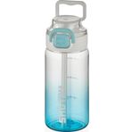 Shotay Su Matarası Straw Gradient Polikarbon Mavi 600Ml
