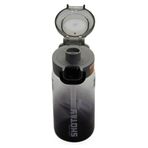 Shotay Su Matarası Straw Gradient Polikarbon Siyah 600Ml