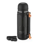 Shotay Take Trip 1200 ML Siyah Çelik Termos