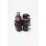Shotay Termos Matara 330 ml + 330 ml Çift Hazneli 316 Çelik Pipetli Siyah – SHT-ST-8905