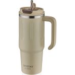 Shotay Travel Çelik Termos Mug 900ML Krem - 900 ml