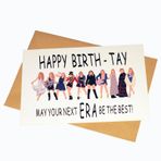 shouqiuzhonglv Şarkıcıdan İlham Alan Doğum Günü Kartları, Pop Kültürü Happy Birth-TAY Kartı Onun için, Müzik Hediye Ürünleri, Doğum Günü Süslemeleri için Müzik Posterleri, Kadınlar Kızlar için Harika