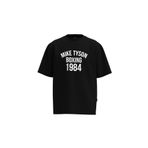 Shout Erkek Siyah Oversize Mike Tyson Boxing 1984 T-shirt