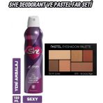 Show By Pastel Far Paleti 205 Bronze Age + She Deodorant For Women Is Sexy 150ML - 6lı
