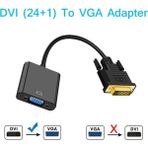 SHOW PRIME DVI To VGA 24+1 Dvi-D Dijital - VGA Dönüştürücü DVI In - VGA Out - Siyah