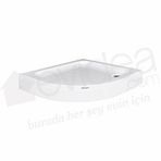 Shower 100x100 cm Oval Flat Duş Teknesi
