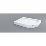 Shower 100X120 Oval Asimetrik Duş Teknesi (Panelli)