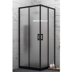 Shower Kare Yüksek Kalite Buzlu Cam Duşakabin ,black Clear Satina Glass Higt Quality