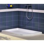 Shower Oval Asimetrik Flat 70x100 cm Duş Teknesi