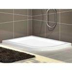 Shower Oval Asimetrik Flat 90x120 cm Duş Teknesi