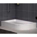 Shower Oval Asimetrik Monoblok 90x120 cm Duş Teknesi