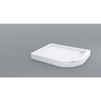 Shower Oval Asimetrik Panelli 80x100 cm Duş Teknesi