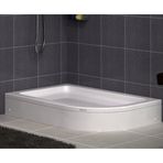 Shower Oval Asimetrik Panelli 80x110 cm Duş Teknesi