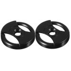 SHOWERORO 2 Adet kayıt malzemeleri vinil plak aksesuarı vinil kayıt adaptörü pikap plak çalar rpm adaptörü kayıt oyuncu aksesuarları yuvarlak Vinil Kayıtlar CD tedarik kayıt oynatıcı plastik