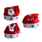 SHOWERORO 3 Parça Noel Baba Şapkası Noel Şapkası Geyiği Şapkası Noel Kostüm Şapka Yeni Yıl Şapkası Şapka Kafa Bopper Noel Noel Baba Şapkaları Çocuk Sıradan Parti Şapkası