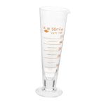 SHOWERORO 50ml Laboratuvar Ölçüm Kabı Cam Ölçüm Kapları Ölçek Ve Musluk Sıvı Ölçümü Için Kimya Cam Eşyaları Doğru Dereceli Silindir