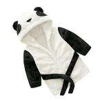 SHOWERORO Bebek Bornoz Çocuk Pijamaları Erkekler Için Pijama Uyku Bandı Gecelik Bebek Pelerini Çocuk Banyo Havlusu Kapüşonlu Banyo Havlusu Panda Yürümeye Başlayan Çocuk Kukuletalı Flanel
