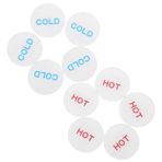 SHOWERORO Modern Otel Banyo Sticker Seti 10 Adet Otel Su Musluğu Için Akrilik Sıcak İşaretler