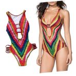 SHOWERORO Parça Düzgün Vücutlu Kadınlar Için Mayolar Kadın Bikini Mayo Kadın Mayosu Kadınlar Için Yüzme Gömlekleri Bayan Yüzmek Elbise Bayan Artı Mayolar Bayan Giyimi Sırtı Açık Bayanlar
