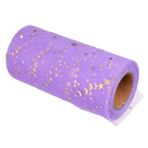 SHOWERORO Payetler Ve Tül Masa Eteği Düğün Ve Partiler İçin Masa Eteği Hafif 2280x15cm