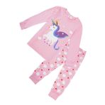SHOWERORO Pijamas Para Niños Çocuklar Takım Elbise Pembe Set Çocuk Pijamaları Ev Kostüm Elbise Çocuklar Için Takım Elbise Eşofman Giyim Bulutlar Pembe Kollu Loungewear