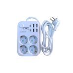 Showmax 4629 4 Lü 2 Mt 4 Usb 2 Type C Girişli Termal Akım Korumalı Grup Priz