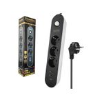 Showmax Sh-4628 3Lu Akim Korumali Priz 2 Metre Anahtarli 10A 2500 Watt 2Xusb 1Xtype-C