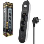 Showmax SH-4628 Termal Akım Korumalı Priz 3 Priz+2 Usb+1 Type-C Giriş