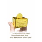 SHR 50 Adet Gold Pleksi İsme Özel Lokumluk Mevlüt Yeni Doğum Bebek Hediyelik