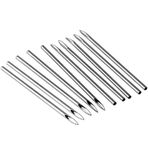 SHTCUS 13G 10 ADET Vücut Piercing İğneleri, Vücut Kulak Göbek Burun Dudak Ucu Piercing İğneleri, Kulak Burun Piercing İğneleri, Dövme Vücut Piercing İğneleri Aracı