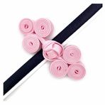 SHTGOI Çin Düğmeleri 6 Çift Geleneksel Etno Tarzı Düğüm Kurbağa Düğmeleri Üç Tekerlek Şekilli Kapatma Düğmeleri Cheongsam Hanfu Düğmeleri Takım Elbise, Kazak, Kaban, Hırka Pembe