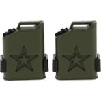 Shuai Yan Dekorasyon Aksesuarı Plastik Mini Yakıt Tankı 1/10 Ölçekli Rc Kaya Paletli Eksenel Wraith SCX10 90046 RC4WD Kamyon Araba - Yeşil