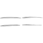 Shuai Yan Krom Ön Tampon Alt Izgara Çerçevesi Sis Aydınlatma Koruması Trim Mercedes Benz C-Class W206 2021 2022 Rüzgar Bıçağı Sticker (Yurt Dışından)