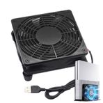 Shuangliao Soğutma Fanı PC | Taşınabilir Soğutma Fanı PC Yönlendirici Kasa Fanı - USB ile Güçlendirilmiş Bilgisayar Dolabı Soğutucu Üfleyici Fan, TV Kutusu Dizüstü Bilgisayarı İçin Güçlü Yüksek Hava Akışı ile