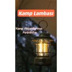 Shufa Nostaljik Işığı Ayarlanabilir Usb Şarjlı Ledli Siyah Kamp Lambası Siyah