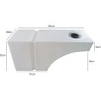 Shuivan 100 lt 102x30x52 cm Teker Üstü Uyumlu Karavan Su Deposu