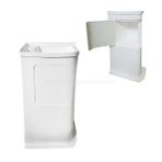 SHUIVAN Karavan Banyo Lavabo ve Dolap Set - Beyaz