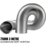 Shuivan Shuıvan Dizel Isıtıcı 75MM Hava Hortumu 3 Metre - Sert Alüminyum