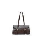 Shule Bag Calvino Vintage Baget Kadın Acı Kahve