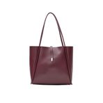 Shule Bag Chester Kilitli Omuz Kadınsı Bordo