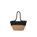 Shule Bag Miami Handmade Hasır Omuz Kadınsı Siyah