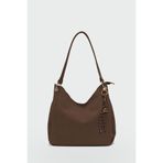 Shule Bags Calico Charmlı Omuz Çantası Kahve