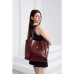 Shule Bags Chester Kilitli Bordo Omuz Çantası