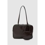 Shule Bags Choker Charmlı Omuz Çantası Acı Kahve