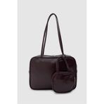 Shule Bags Choker Charmlı Omuz Çantası Mürdüm