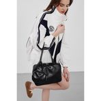 Shule Bags Choker Charmlı Omuz Çantası Siyah