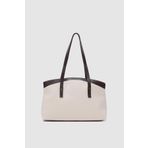 Shule Bags Citta Kanvas Tote Bag Kahverengi