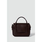 Shule Bags Dimple Retro El ve Çapraz Çanta Kahve