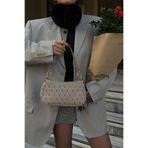 Shule Bags Farme Monogram Bej Baget Ve Çapraz Çanta